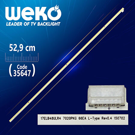 17ELB48ULR4 7020PKG 66EA L-TYPE REV0.4 - 52.9 CM 66 LEDLİ -