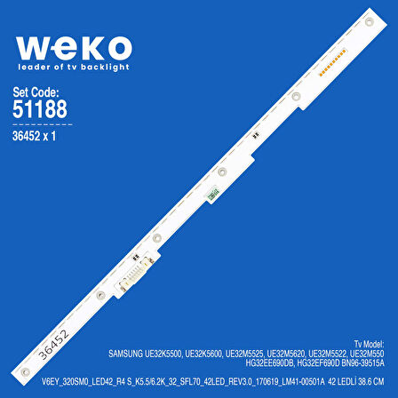6188 36452X1 V6EY_320SM0_LED42_R4 1 ADET LED BAR