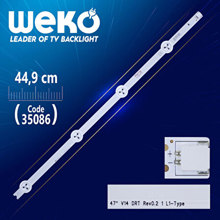 47 V14 DRT REV0.2 1 L1-TYPE - 6916L 1566A - 44.9 CM 4 LEDLİ -