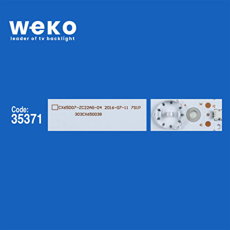 5653 35371X12 CX65D07-ZC22AG-04 7S1P - 303CX650038 12 ADET LED BAR