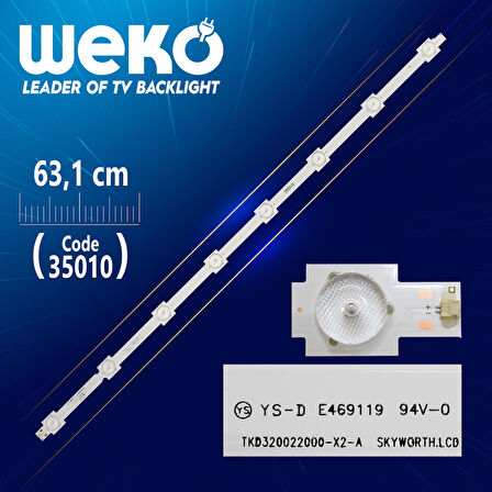 TKD320022000-X2-A - YAL03-0083528M-01 - A TYPE - 63.1 CM 8 LEDLİ