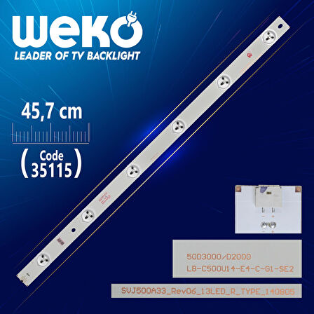 SVJ500A33_REV06_13LED_R_TYPE - LB-C500U14-E4-C-G1-SE2 - 45.7 CM 6 LEDLİ -