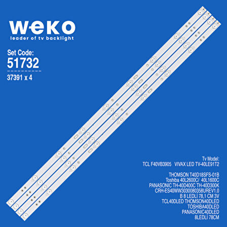 6732 37391X4 MS-L1143 V3 A3 4 ADET LED BAR