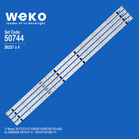 5744 36237X4 HL-00400A28-1001S-01 A1 180.DT0-401800-1H 4 ADET LED BAR