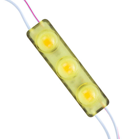 MODÜL LED 12V 1.5W SARI YANIP SÖNEN PARLAK TEK RENK 2835 69X16 MM IP65 160-180LM 160 DERECE