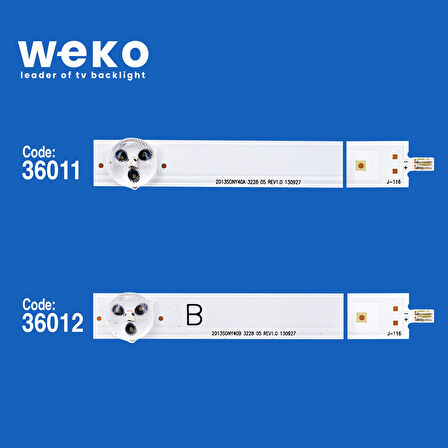 5493 36011X5 36012X5 2013SONY40 10 ADET LED BAR