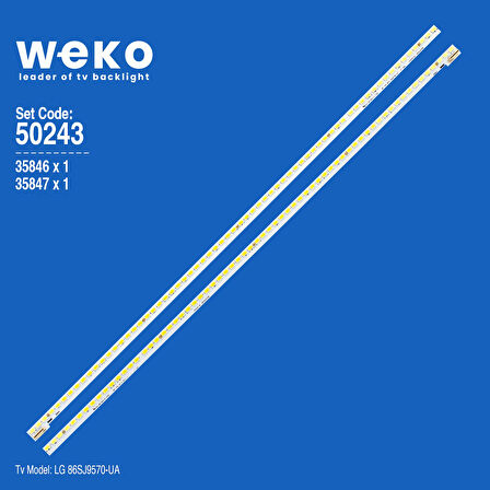 5243 35846X1 35847X1 86 V16 ART3 2 ADET LED BAR