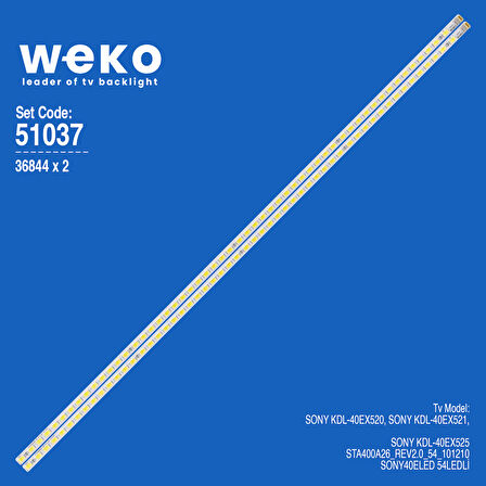 6037 36844X2 STA400A26_REV2.0_54_101210 2 ADET LED BAR