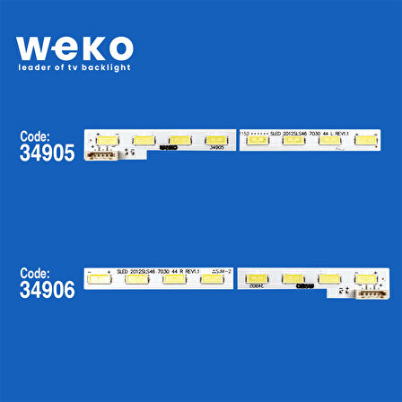 5277 34905X1 34906X1 SLED 2012SLS46 7030 2 ADET LED BAR