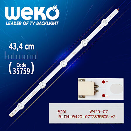 42 ROW2.1 REV 0.6 1 R2-TYPE 6916L-1217A - 43.2 CM 5 LEDLİ -