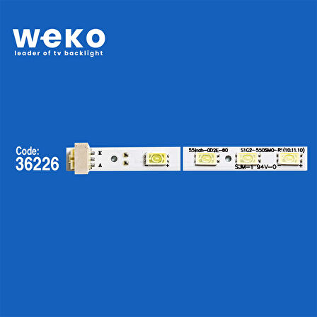 6238 36226X4 STS550A26_60LED_REV.3_5630PKG_100830 4 ADET LED BAR