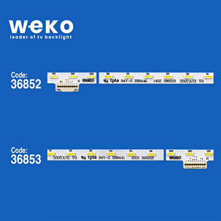 6045 36852X1 36853X1 LB55038 V0_00 / LB55038 V1_00 2 ADET LED BAR