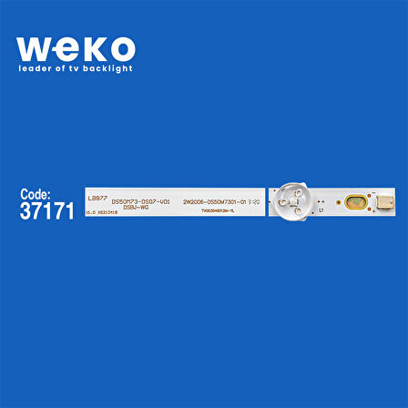 6442 37171X10 DS50M73-DS07-V01 DSBJ-WG 2W2006-DS50M7301-01 10 ADET LED BAR