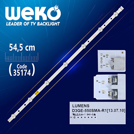 D3GE-550SMA-R1 - SAMSUNG_2013SVS55_3228N1_B2_L07 - 7 LEDLİ 54.5 CM -