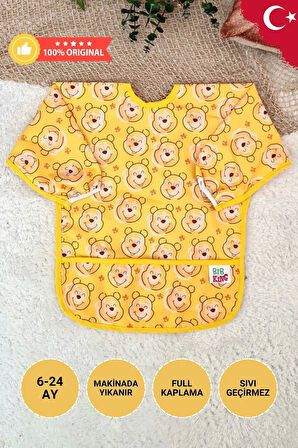 Candar Desenli Sıvı Geçirmez Unisex Aktivite Ve Önlüğü 6-24 Ay