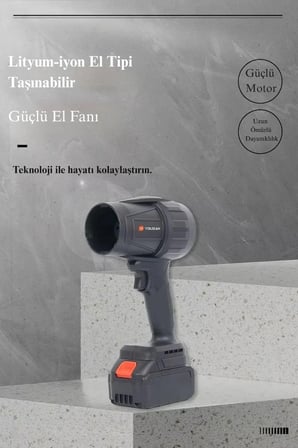 XP-3815 DryFlow Hava Üfleyici Fan, Yaprak Üfleme, Araba ,Cam ,Su Lekeleri Kurulama Fanı Makinesi
