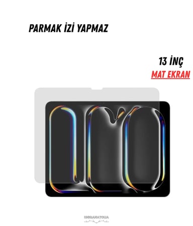 Apple iPad Pro 13 inç (M5 2025/2026) 9H Mat Ekran Koruyucu