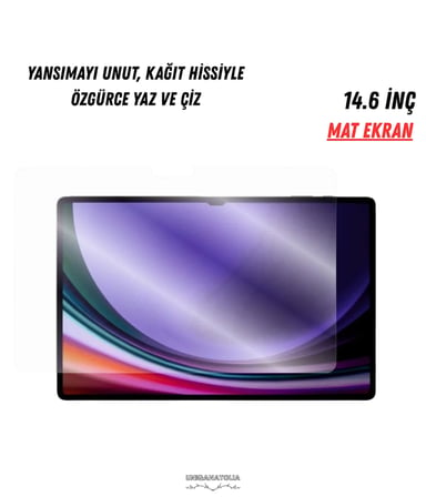 Samsung Galaxy Tab S10 Ultra [SM-X920 / SM-X926B] Mat Ekran Koruyucu