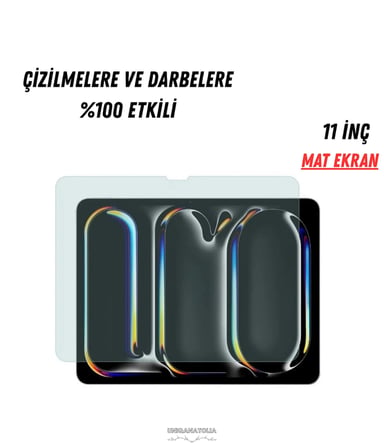 Apple Uyumlu ıPad Aır 11 İnç 2024 (M2) 9H Mat Ekran Koruyucu