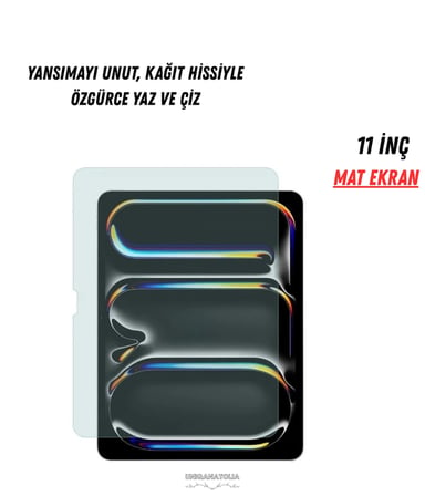 Apple Uyumlu ıPad Aır 11 İnç 2024 (M2) 9H Mat Ekran Koruyucu