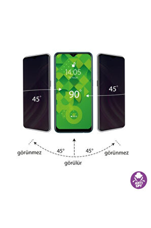 Iphone Xs Max Hayalet Ekran Privacy Görünmez Gizli Tam Kaplayan Kırılmaz Cam