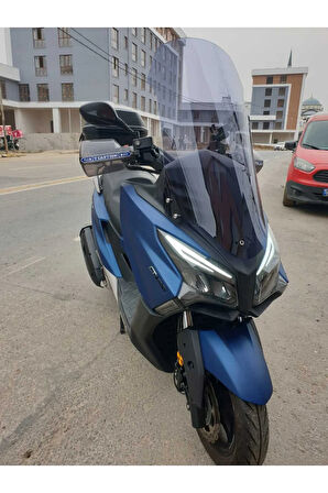 MOTOCAM Kymco Xtown CT 250 Siperlik Ön Cam 2020-2025 Model 83cm Füme Renkli 4mm UZUN CAM