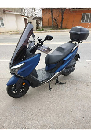 MOTOCAM Kymco Xtown CT 250 Siperlik Ön Cam 2020-2025 Model 83cm Siyah Renkli 4mm UZUN CAM