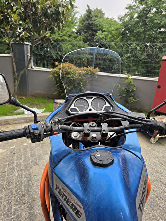 MOTOCAM Yamaha Tenere XT 660 Z Siperlik Ön Cam 1991-1999 Model 36cm Şeffaf Renkli 4mm