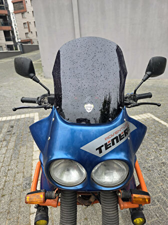 MOTOCAM Yamaha Tenere XT 660 Z Siperlik Ön Cam 1991-1999 Model 36cm Siyah Renkli 4mm