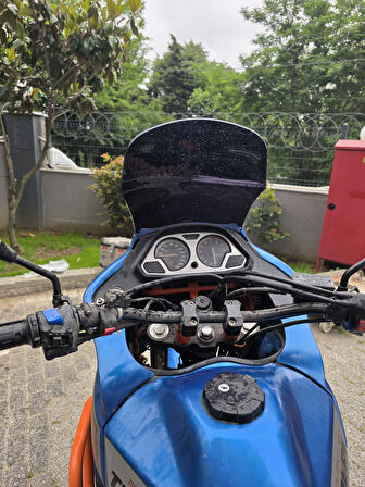MOTOCAM Yamaha Tenere XT 660 Z Siperlik Ön Cam 1991-1999 Model 36cm Siyah Renkli 4mm