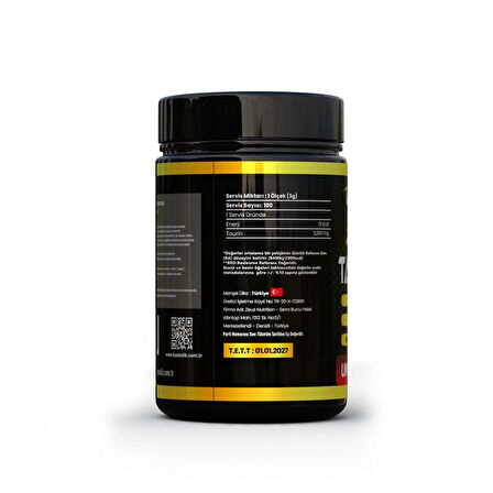 Zeus Nutrition Taurine Powder 300 Gr-Aromasız