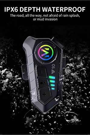 Vothoon Y10 Kask Kulaklık Bluetooth Motosiklet Kulaklık 5,3 Bluetooth Intercom Motorsiklet Kulaklık