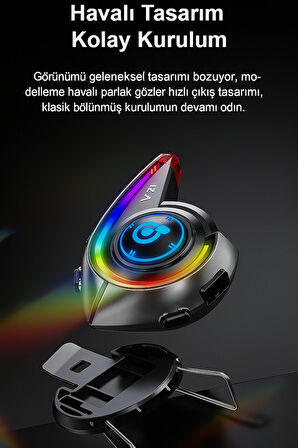Y21 Bluetooth Motosiklet Kask Kulaklığı – Renkli LED Işıklı, İnterkom Destekli, Yüksek Ses Kalites