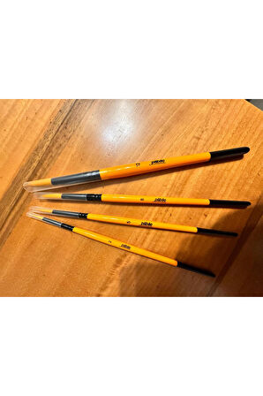 4 lü Yuvarlak Fırca Seti No:2,5,8,12