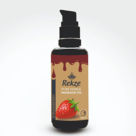 Rekze Tatlı Kaçamak: Unisex Ve Erotik Çilek Aromalı Masaj Yağı 100 ml