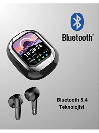  Kulak Içi Kulaklık Akıllı LED Ekran Renkli Dokunmatik Ekranlı Kablosuz Bluetooth Kulaklık Pr-Se-One Henüz değerlendirilmemiş İlk sen değerlendir