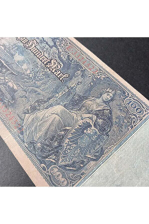 1910 Almanya 100 Mark TEMİZ+/ÇT eski yabancı kağıt para