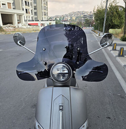 MOTOCAM Mondial Exon 125 Ön Cam 2023-2025 Model 39cm Siyah Renkli 4mm APARAT GÖNDERİLMEYECEK