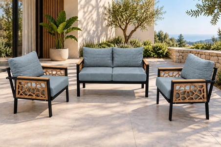 Yağmur 2+1+1 MDF Detaylı Balkon-bahçe-kafe,çay Seti,koltuk Takımı,oturma Grubu,ofis Koltuğu