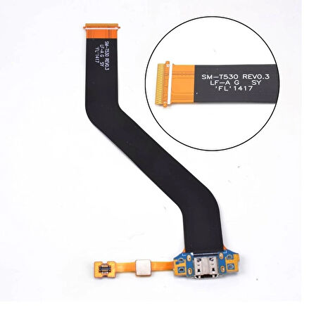 Galaxy Tab 4 İle Uyumlu Şarj Bordu Soketi İthal 10.1'' T530 T531