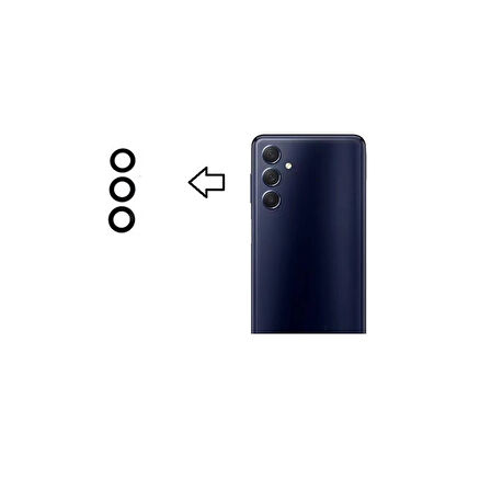 Galaxy M54 5G M546b İle Uyumlu Kamera Camı İthal Set