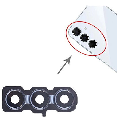 Galaxy A55 5G A556b İle Uyumlu Kamera Camı İthal Full Set