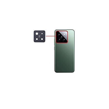 Xiaomi Mi 14 Pro İle Uyumlu Kamera Camı İthal Set