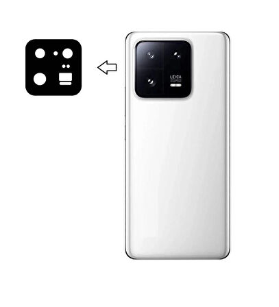 Xiaomi Mi 13 Pro İle Uyumlu Kamera Camı İthal Set 2210132G 2210132C