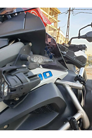 Bmw R1200 1250 GS 2013 2024 Model Yan Deflektör Rüzgarlık Siyah Renkli Çift