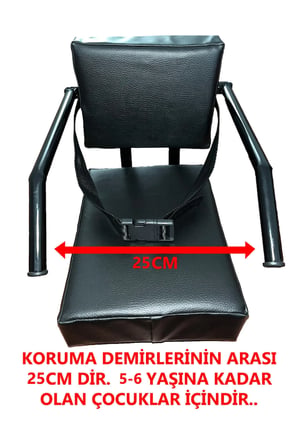 Volta Vsm Yan Korumalı Çocuk Koltuğu, Emniyet Kemerli Vsm Deri Arka Koltuk, Sele, Oturak