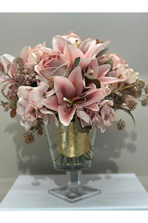 Yapay Güllü Lüx Vazo No:11