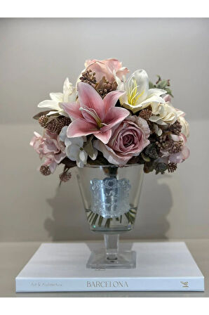 Yapay Güllü Lüx Vazo No:13