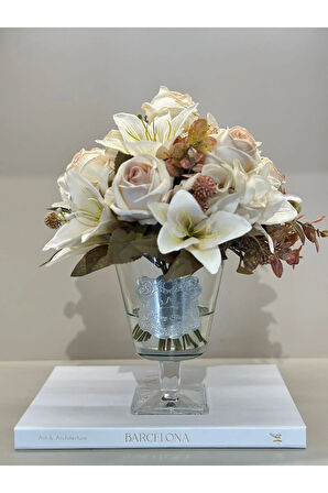 Yapay Güllü Lüx Vazo No:14