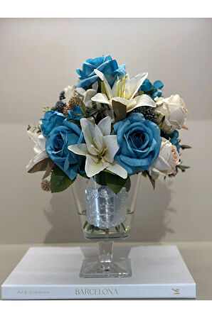 Yapay Güllü Lüx Vazo No:15